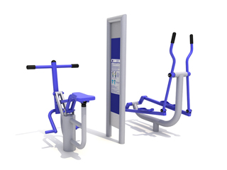 Urządzenie siłowni zewnętrznej STOLMAR: JEZDZIEC + ORBITREK