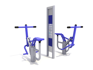 Urządzenie siłowni zewnętrznej STOLMAR: JEZDZIEC PODWÓJNY