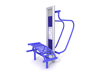 Urządzenie siłowni zewnętrznej STOLMAR: ŁAWECZKA + PORĘCZE