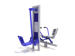 Urządzenie siłowni zewnętrznej STOLMAR: PRASA NOŻNA + WIOŚLARZ